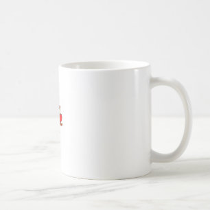 Skala von Gerechtigkeit - mit Herzen Tasse
