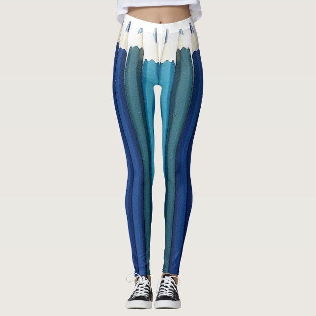 Skala zeichnet in Folge an Leggings (Vorderseite)