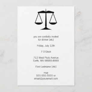 Skalen von Gerechtigkeit (Gesetz) Einladung