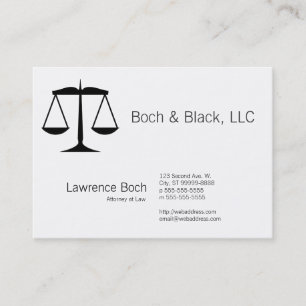 Skalen von Gerechtigkeit (Gesetz) Visitenkarte