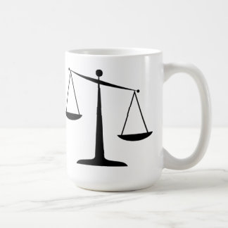 Skalen von Gerechtigkeit Kaffeetasse