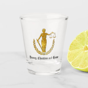 Skalen von Gerechtigkeit Schnapsglas