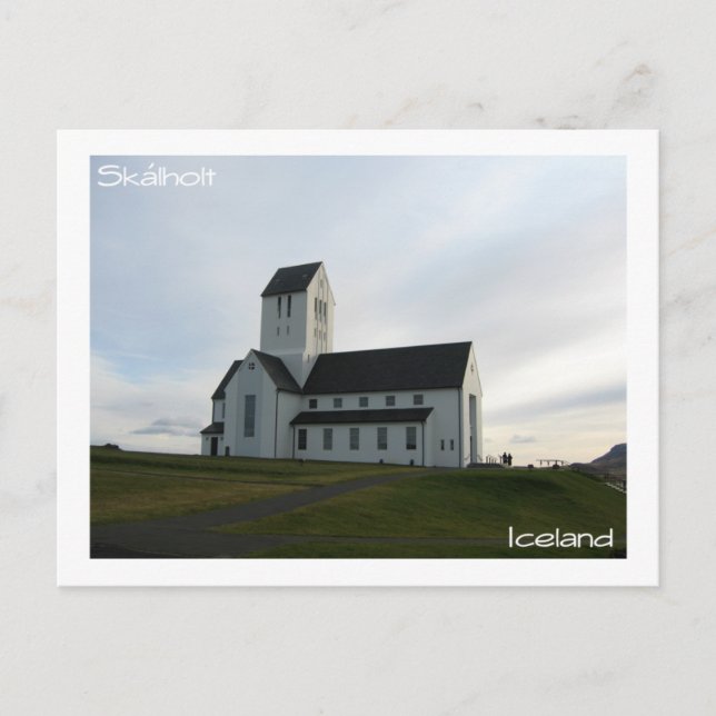 Skálholt Postkarte (Vorderseite)