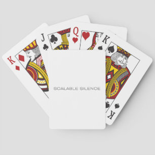Skalierbare Stille Minimalistische Typografie  Spielkarten