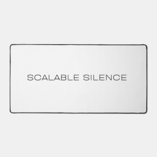 Skalierbares Schweigen Großes typografisches Schre Schreibtischunterlage