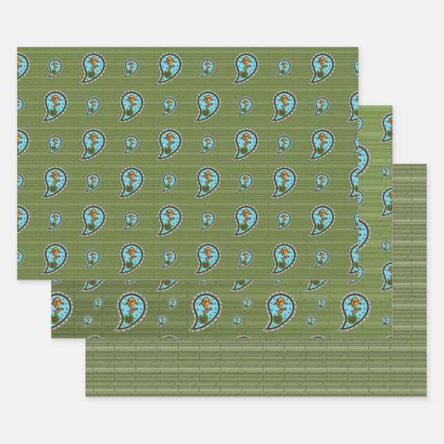 Skaliert das Goldfish Wrapping Paper-Set Geschenkpapier Set (Set)