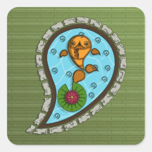 Skaliert den Goldfish Sticker