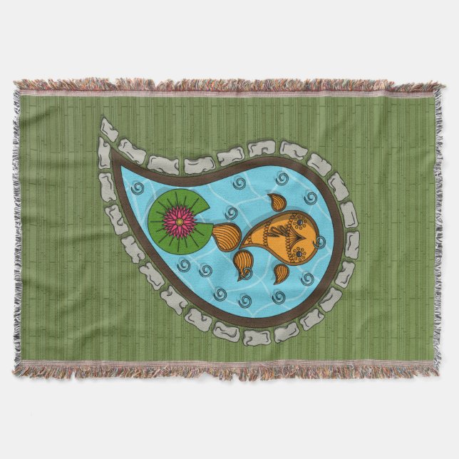 Skaliert die Goldfischwurzeldecke Decke (Vorderseite)