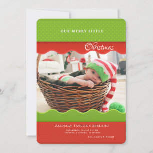 Skalierte Edges Foto Holiday Card Feiertagskarte