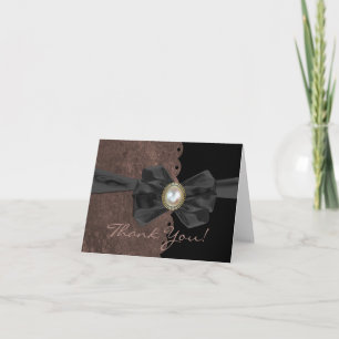 Skalierte Kante Hochzeit Danke Karte