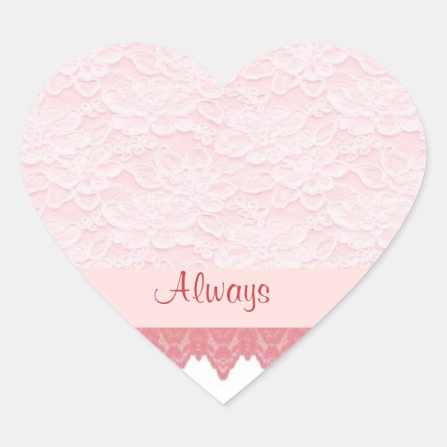 Skalierte Spitze 2 Herz geformt Siegel Herz-Aufkleber (Vorderseite)