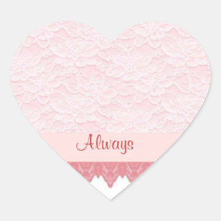 Skalierte Spitze 2 Herz geformt Siegel Herz-Aufkleber