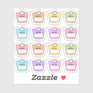 Skalierung für den Gewichtsverlust Skalierung für  Aufkleber