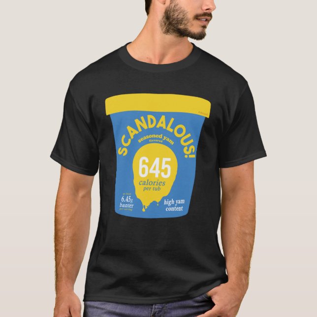 Skandalöse 6 45 Ice Cream Tub Workout Yam Saison T-Shirt (Vorderseite)