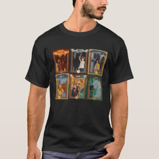 Skandar Charakter-Porträts Mädchen Retro T-Shirt
