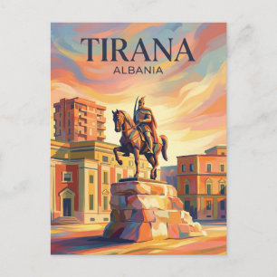 Skanderbeg-Platz Albanien Postkarte