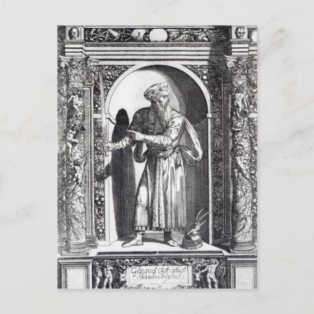 Skanderbeg Postkarte (Vorderseite)