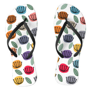 Skandi-Cup-Blumen Flip Flops