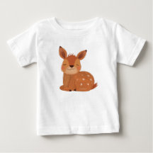 Skandi-Folk-Rehkind-Baby-T-Shirt Wald Reh