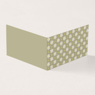 Skandi-Gänseblümchen-Muster-Faltkarte in Sonderfar