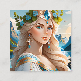 Skandi hat etwas Besonderes und Einzigartiges Quadratische Visitenkarte