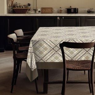 Skandi-Inspiriertes Tablecloth Subtle Geometric De Tischdecke