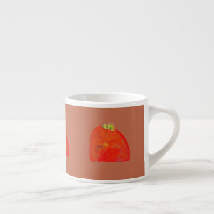 Skandi-Wasserfarben-Tomaten-Espresso-Tasse Zimt Espressotasse