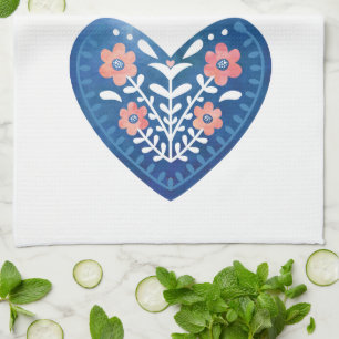 Skandinavien Folk Art Kitchtuch Geschirrtuch