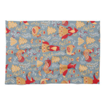 Skandinavien Folk Art Kitchtuch