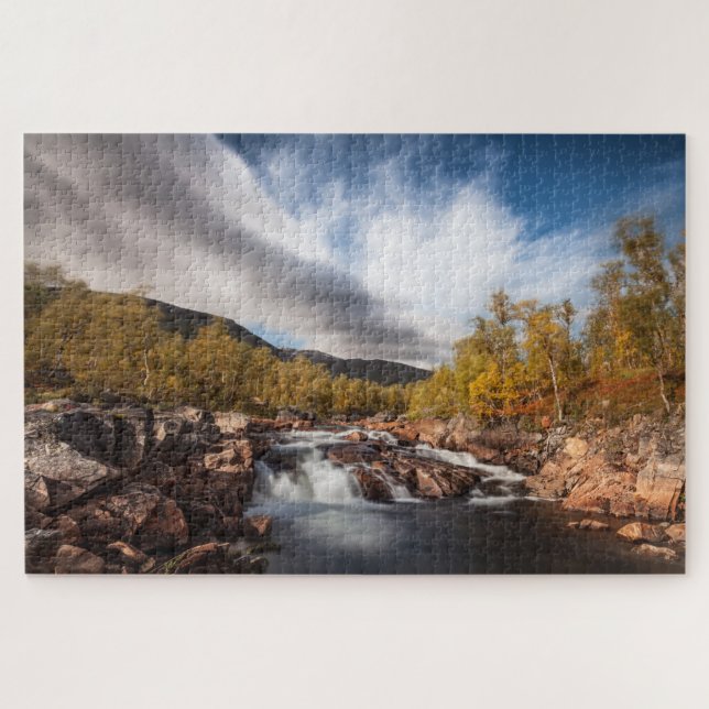 Skandinavien Herbstlandschaft Puzzle (Horizontal)
