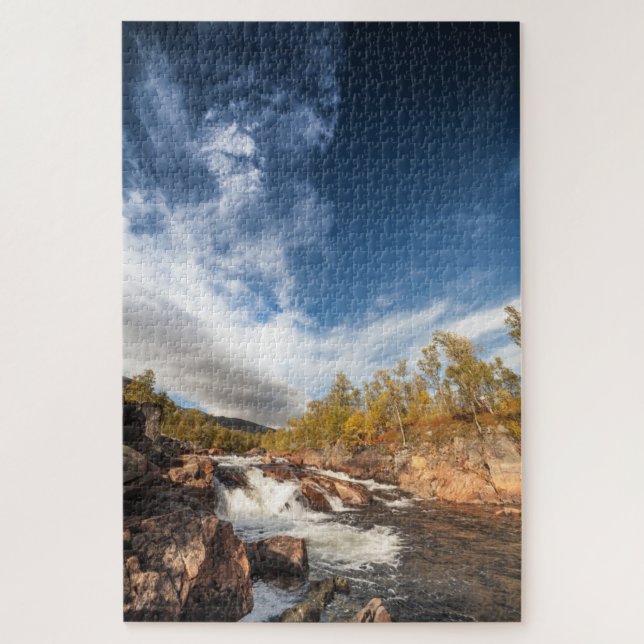Skandinavien Landschaft Puzzle (Vertikal)