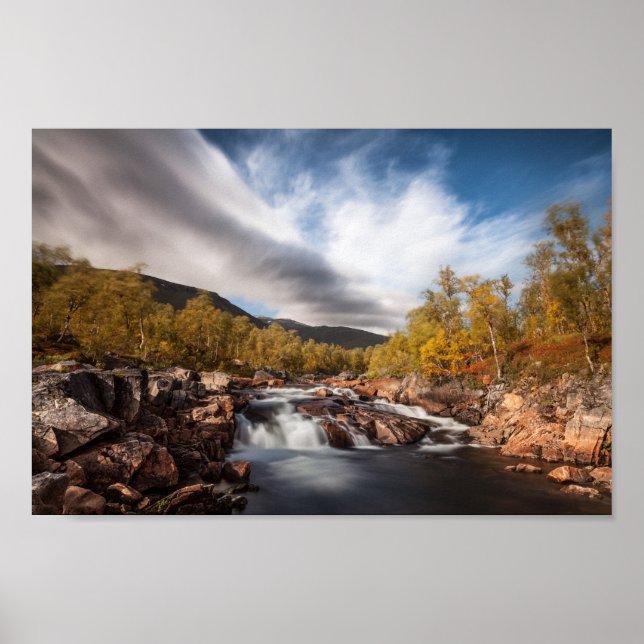 Skandinavien Landschaftliches Foto Poster (Vorne)