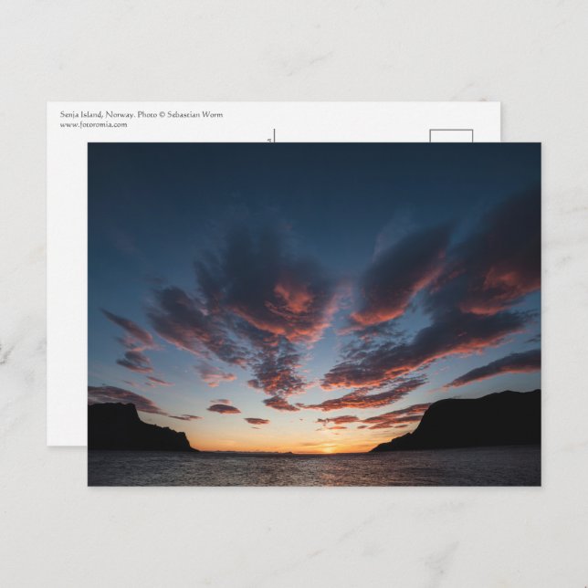 Skandinavien Landschaftliches Foto Postkarte (Vorne/Hinten)