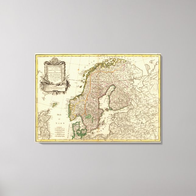 Skandinavien Leinwanddruck (Vorderseite)