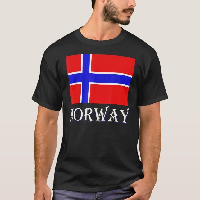 Skandinavien Norwegische Flagge Nordisches Land No T-Shirt (Vorderseite)