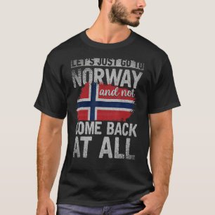Skandinavien Norwegische Flagge Nordisches Land No T-Shirt