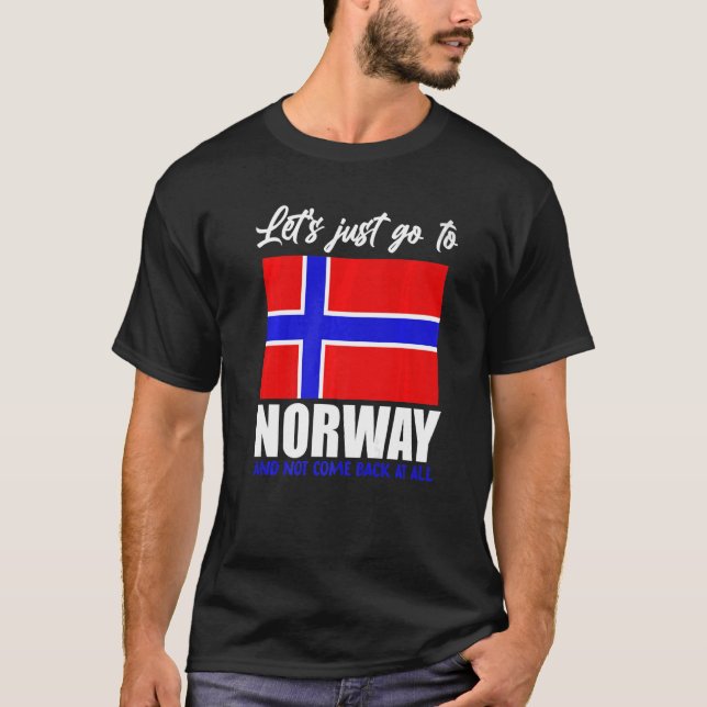 Skandinavien Norwegische Flagge Nordisches Land No T-Shirt (Vorderseite)