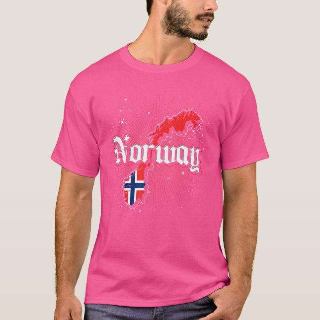 Skandinavien Norwegische Flagge Nordisches Land No T-Shirt (Vorderseite)