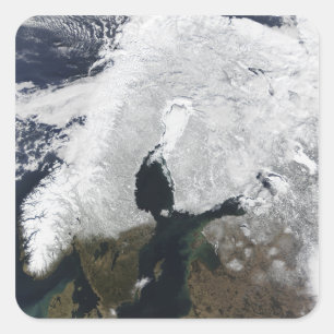 Skandinavien Quadratischer Aufkleber