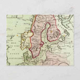 Skandinavien, Schweden, Dänemark Postkarte