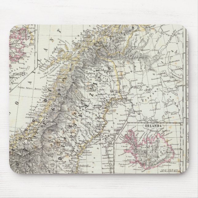 Skandinavien, Schweden, Norwegen Mousepad (Vorne)