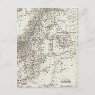 Skandinavien, Schweden, Norwegen Postkarte