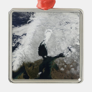 Skandinavien Silbernes Ornament