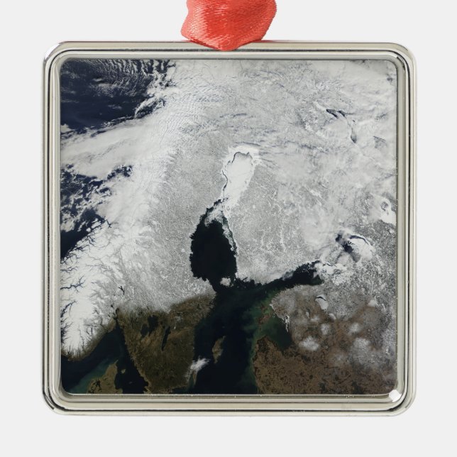 Skandinavien Silbernes Ornament (Vorne)