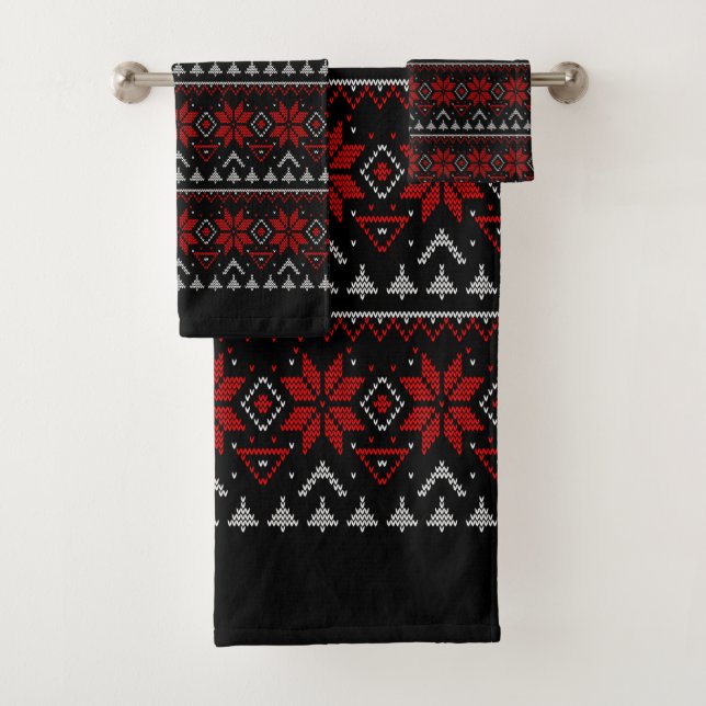 Skandinavien, Stricken Badhandtuch Set (Insitu)