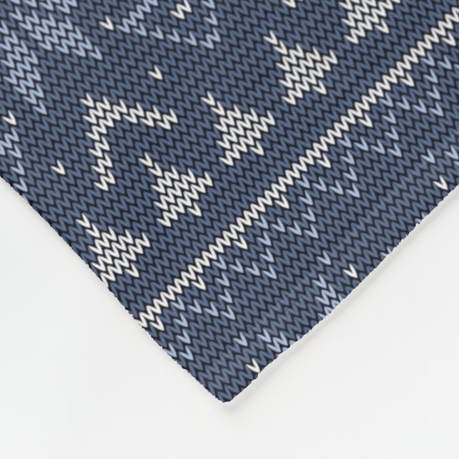 Skandinavien, Stricken Fleecedecke (Ecke)