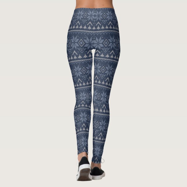 Skandinavien, Stricken Leggings (Rückseite)