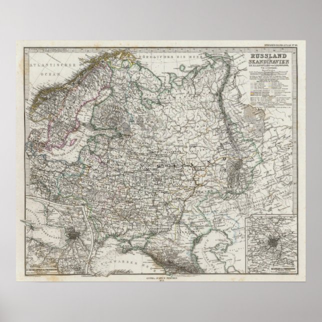 Skandinavien und Russland Poster (Vorne)