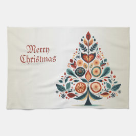 Skandinavien Weihnachtsbäume Kunst Geschirrtuch