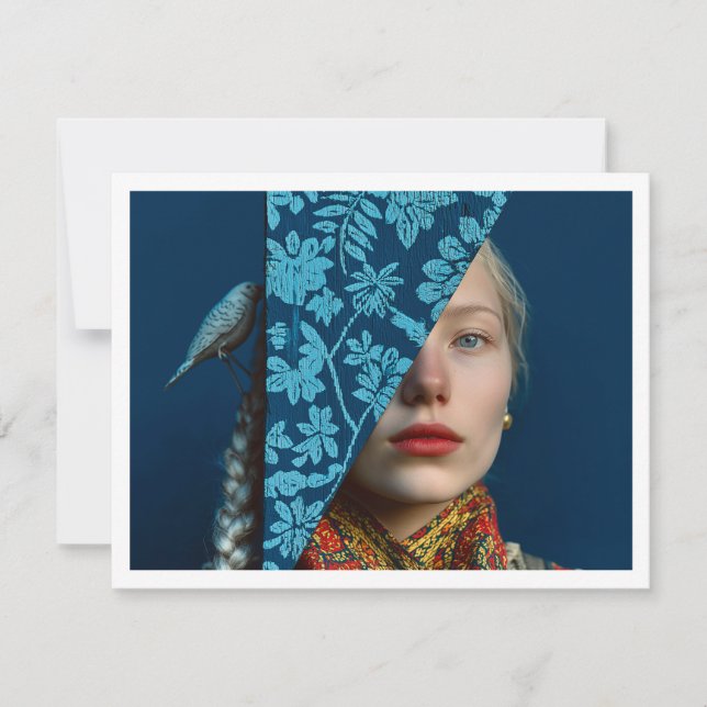 Skandinavien Winterurlaub Postkarte (Vorderseite)